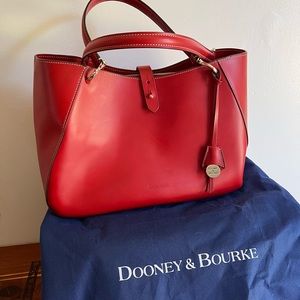 Dooney & Bourke Alta Camilla  Gorgeous Red smooth Italian leather
